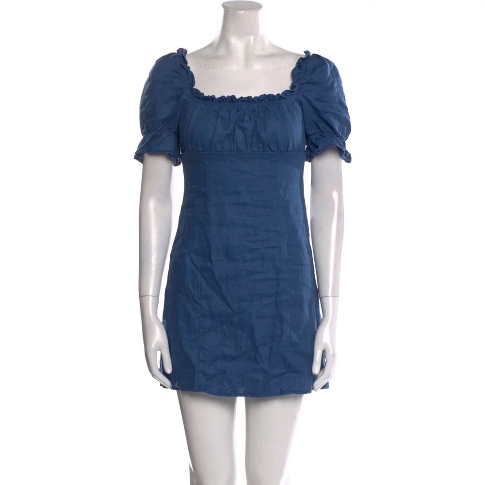 Reformation Blue Mini Sun Dress
